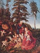 Lucas Cranach The Rest on The Flight into Egypt painting